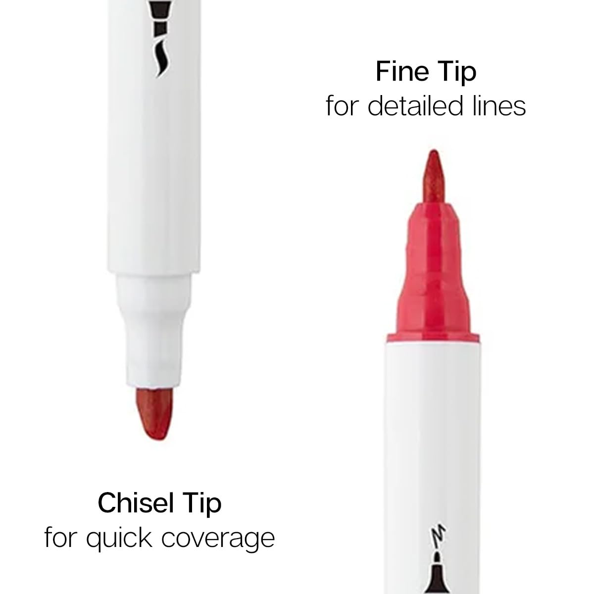 KINGART Studio Twin-Tip™ permanentne markery do szkicowania na bazie alkoholu, etui podróżne, zestaw 36 unikalnych kolorów