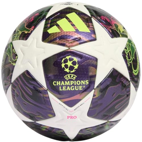 adidas UEFA Champions League Final Pro FIFA Quality Pro Ball JX9077 Unisex Footballs Purple Size 5