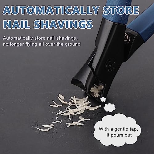 MAYCREATE® Thick Nail Clipper, Toenail Clipper with Long Handle Stainless Steel Nail Cutter for Tough Nails Thick Nails, Anti-splash Nail Clipper for Adults, Seniors, Manicure... - Image 5