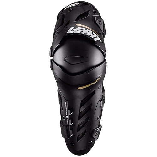 Leatt Brace Protector de espuma de impacto unisex para motocicleta de adultos pivotante para rodilla y espinilla color negro talla L