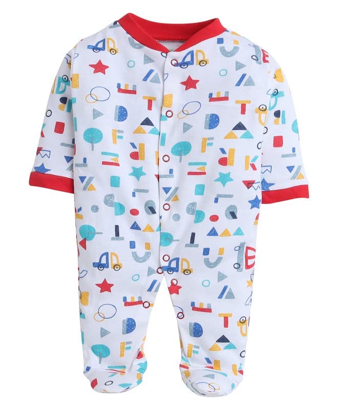 Image of Pooja Baby 100% Cotton Rompers /Sleepsuits /Jumpsuit /Night Suits for Baby Boys & Girls, Infants, New Borns