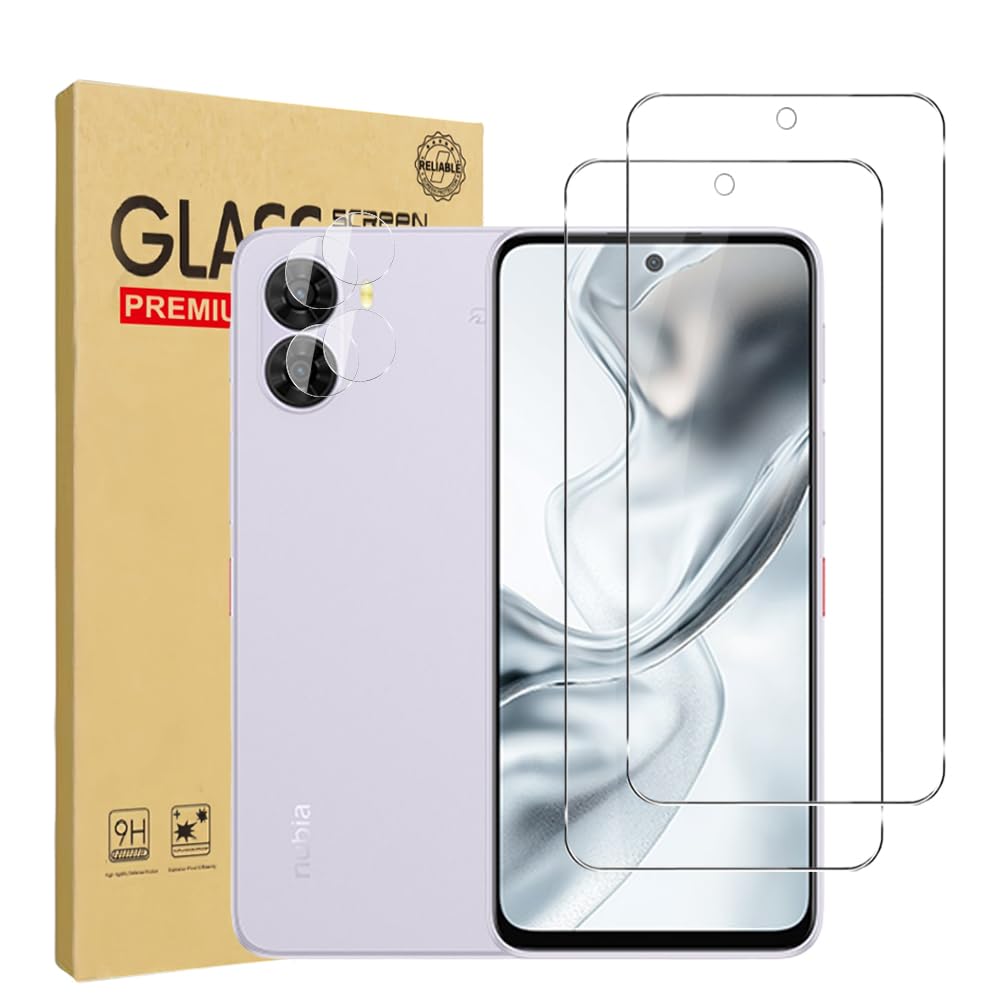 Amazon | 【2+4枚セット】For Nubia S2 (ZTE A504ZT) ガラスフィルム(2