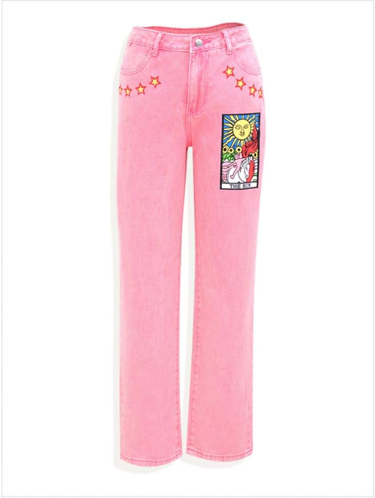 pink jeans for women