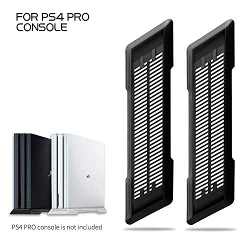 Image of New World PS4 Pro Vertical Stand for PlayStation 4 Pro with Built-in Cooling Vents and Non-Slip Feet