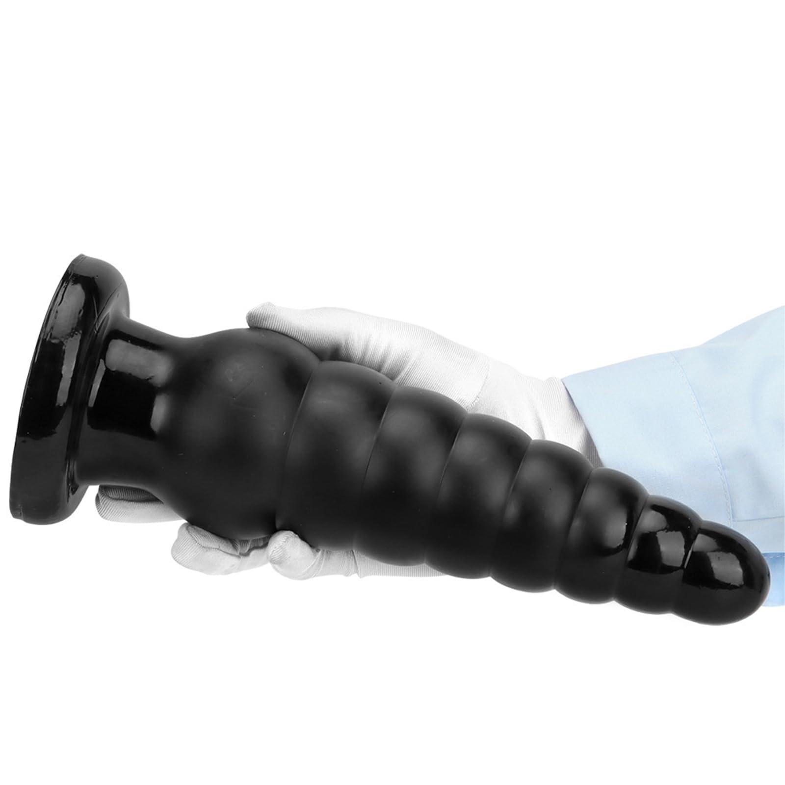BDSMYOU Plug Anale Dildo Anale Dildo XXL Gigante con 8 Palline Anali e Ventosa,Sex Toys Extra Large Dilatatore Ano per Donna Uomo,Toys Sessuali per Donna Uomini Coppie (Nero)