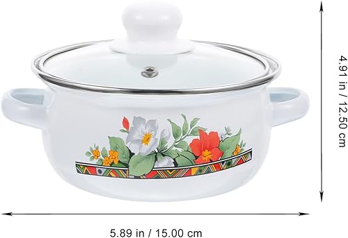 Miniatura 3 de DOITOOL 3 unids para ollas de sopa de inducción Restaurante Fondo No Estufa Salsa Texturizada Pequeña Olla Plana Hogar Hotpot Multifuncional