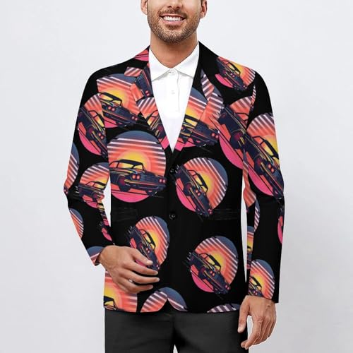 Classic Sport Car Mechanic Driver Race Mens Casual Blazer Button Suit Jacket Lightweight Sport Coat for Work Business2