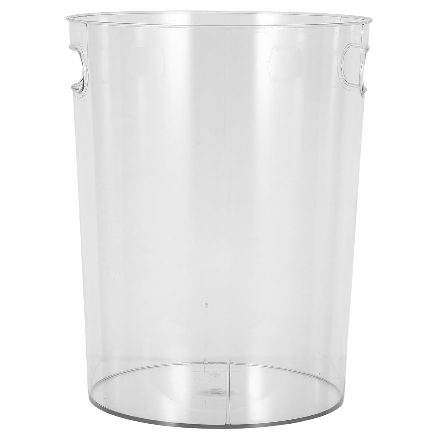Creative Garbage Bin Φ21.5×27cm, Plastic Rubbish Container with Handle for Home Kitchen Office Waste Storage and Desktop Organization