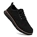 XKOWUO Mens Steel Toe Cap Trainers Non Slip Safety Work Sneakers Safety Shoes Work Trainers Anti Smashing Breathable Puncture Proof Light Weight Comfortable Fashion Black Size 12