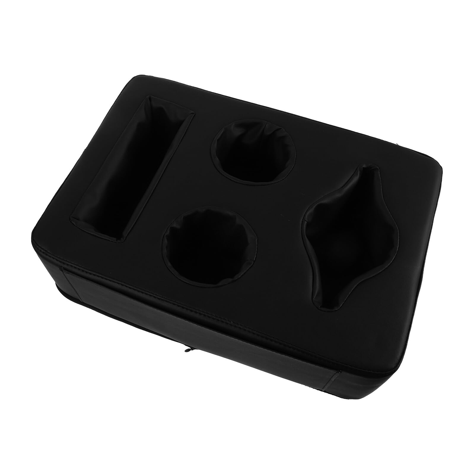 GALPADA Portabicchieri Accessorio per Auto e Organizzazione Pratica Facile Installazione e Stabilità Sicura in Pu Nero per Sedile Posteriore Auto