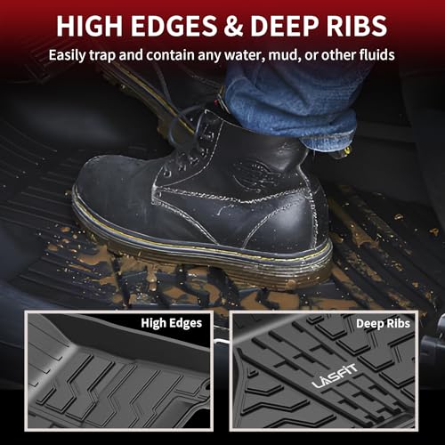 Image of LASFIT Floor Mats for RAM 1500 /2500 /3500 2013-2018 Crew Cab