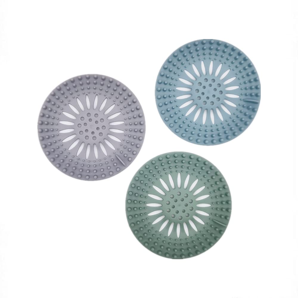 WE-CEF Hair Catcher Shower Drain Cover Hair Stopper Drain Protector for Bathroom Bathtub and Kitchen, Reusable Rubber Sink Strainer(Set of 3) (B0B6HM9T86) Amazon Price History, Amazon Price Tracker