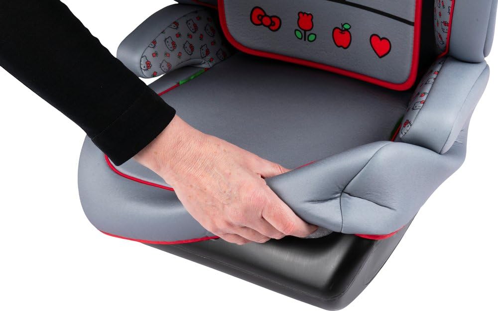 Asiento de coche TATAWAY Hello Kitty i-Size R129, para niños de 100 a 150 cm, elevador de coche con protecciones laterales, instalación con cinturón de seguridad