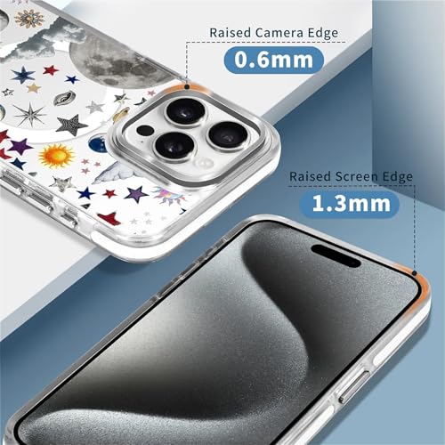Coque iPhone 15 Pro compatible Magsafe mignon esthétique transparente