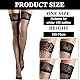 Hanaoops 4 Paare Damen Schenkelhohe Strümpfe Netzstrümpfe Strumpfhosen Sexy Spitzen Transparente Oberschenkel Hohe Strümpfe Schwarz Elastisch Spitzenabschluss Fischernetz Stockings