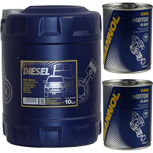 Aceite de motor Mannol SAE 15W-40 Diesel 10 L de enjuague del motor