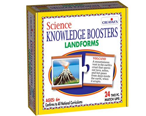Image of Creative's Science Knowledge Boosters - Land Forms | Science Knowledge Series | Card Match-ups Game| Geographic Game |Ages -6 & Ups