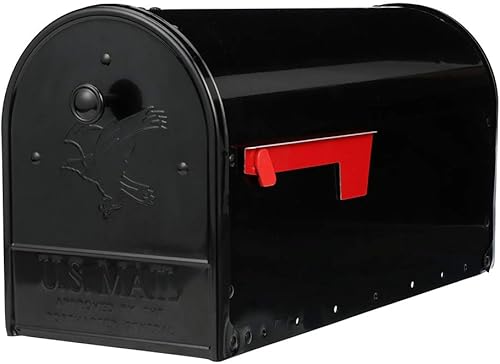 Miniatura 3 de Gibraltar Mailboxes OM160BEC Outback - Puerta doble, buzón de gran capacidad, color negro y Hy-Ko Products MM-5N Números de vinilo autoadhesivo de 3