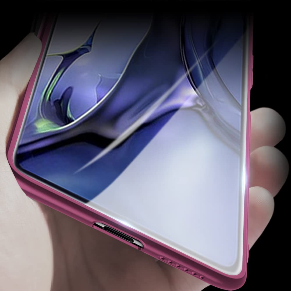 BRAND SET Cover In Silicone Morbido Per Xiaomi 11T Pro/11T Con 2 Pellicole Vetro Temperato - Custodia Antigraffio E Antiurto (Blu, Texture Lychee)