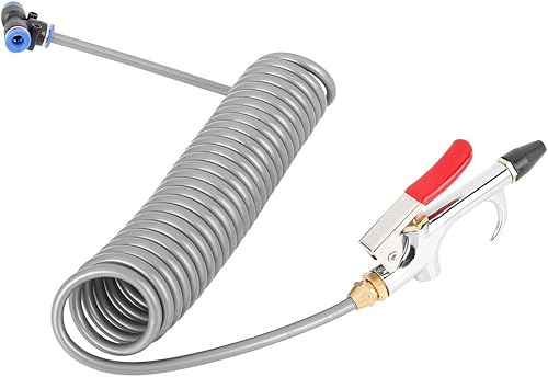 Miniatura 4 de X AUTOHAUX Kit de pistola de soplado de aire para coche 6 en 1 con boquillas intercambiables Conjunto de herramientas de compresor de aire