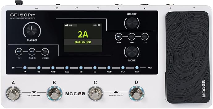 Mooer GE150 Pro Guitar Multi-Effects Processor Pedal