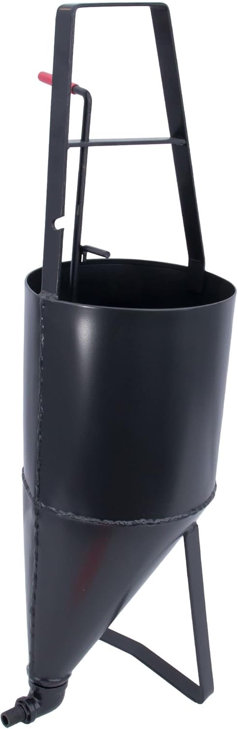 MARSHALLTOWN Pour Pot with Legs, 2.6 Gallon, 14 Gauge Steel, Apply Cold Crack Sealants to Asphalt, RED704988