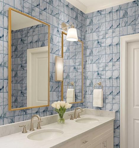 Revêtement mural bleu sarcelle haut de gamme 25x120