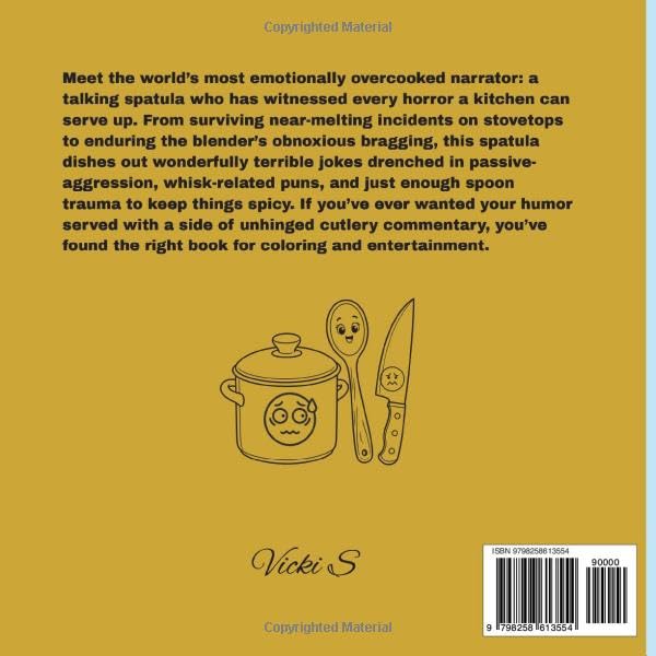 THE SPATULA WHO'S SEEN TOO MUCH COLORING & JOKE BOOK: Kitchen Humor 67 PGS. incl. 4 Bonus Surprise image 3