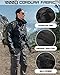 Hakjay Men's Tactical Jacket Military Jackets for Men Outdoor Waterproof Black Jacket for Men with Stand Collar, 9 Pockets, Size S