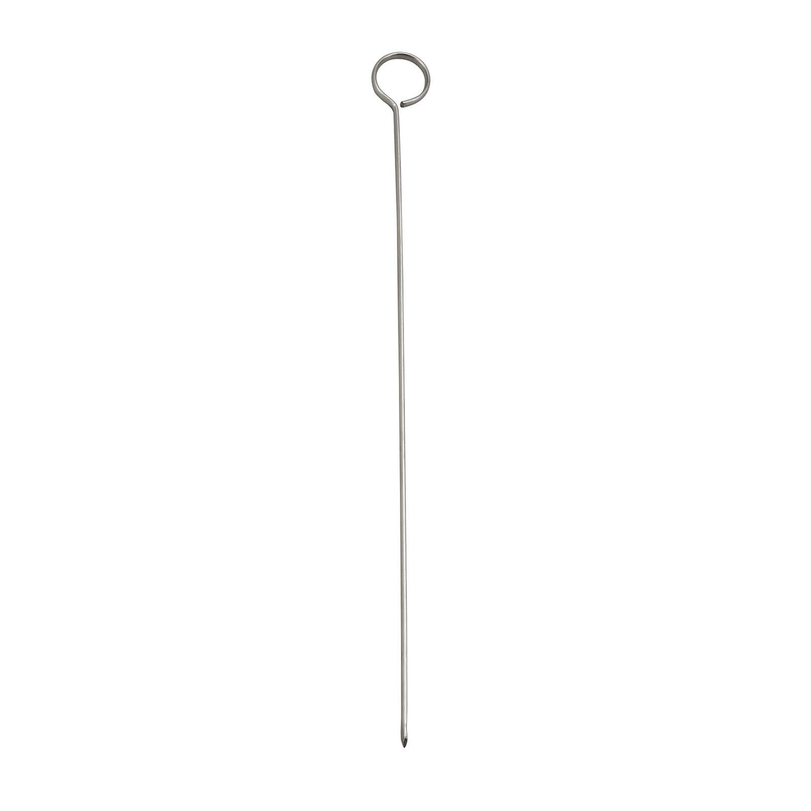 Winco Steel Skewers with Oval Ring, 12-Inch