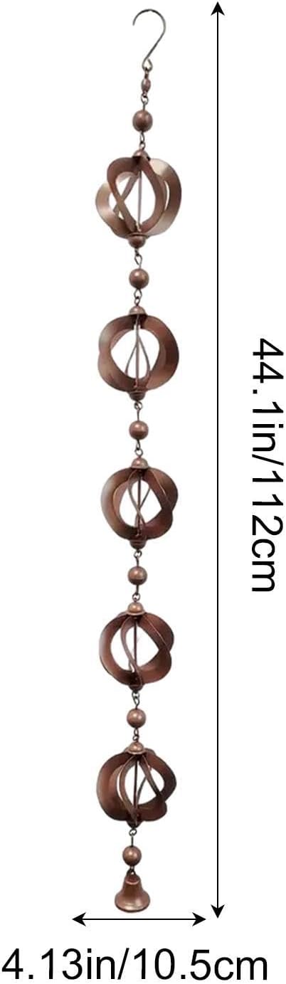 Rain Chains for Gutters Rainwater Catcher Chains Outdoor Hanging Metal Rain