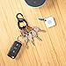 Nite Ize Keyrack, Stainless Steel Carabiner Key Chain with Bottle Opener + 6 Colorful Plastic S-Biners To Hold + Identify Keys, Black, One Size