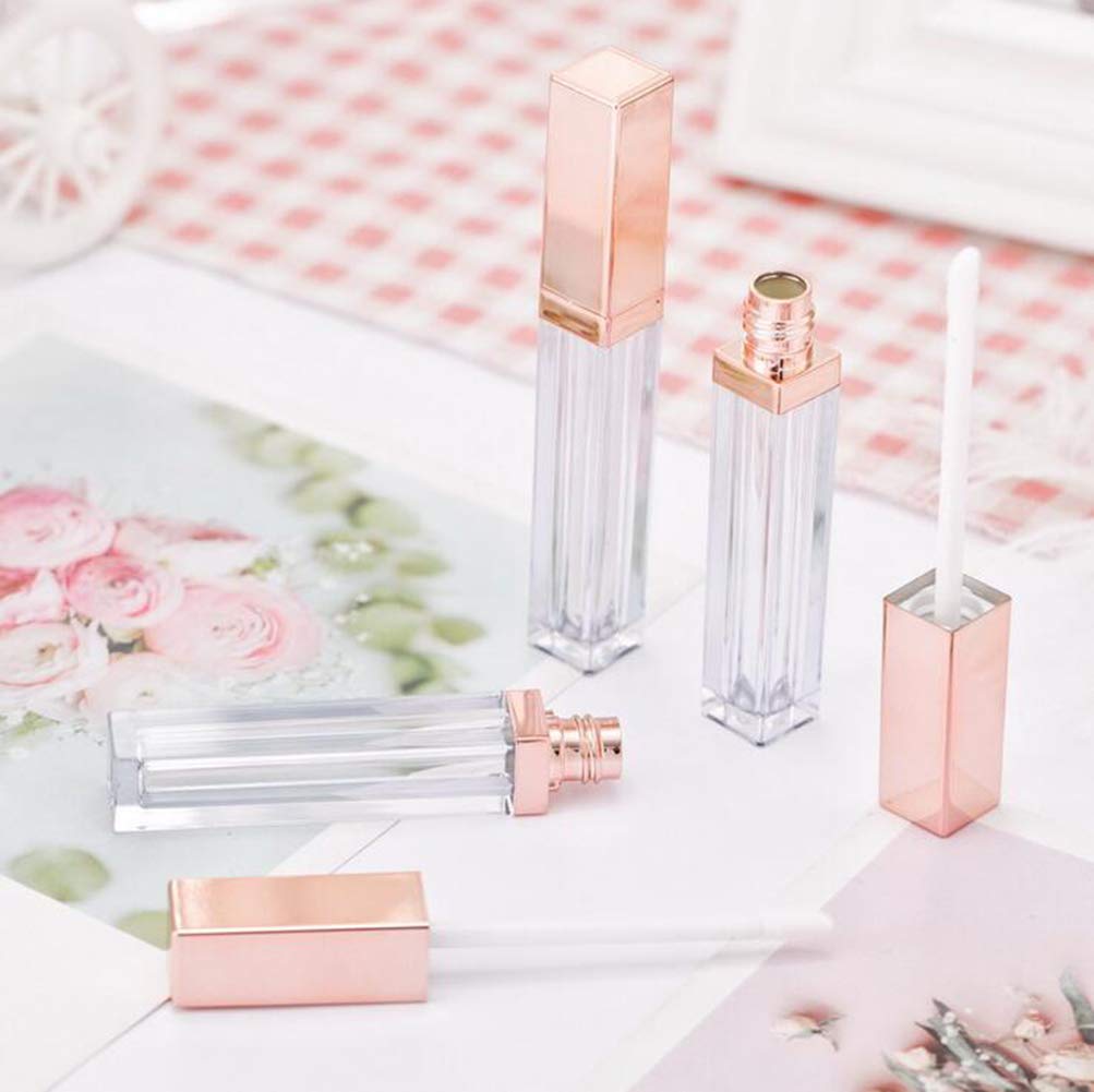 Leadigol 5 Ml Leere Lipgloss-Tuben – Nachfüllbar, Transparent, Für DIY-Lippenpflege