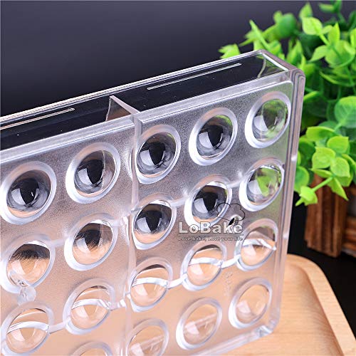 Image of 36 Cavities 2cm Diameter Half Ball Shape Polycarbonate PC Chocolate Mold Candy Making Supplies DIY Baking Supplies