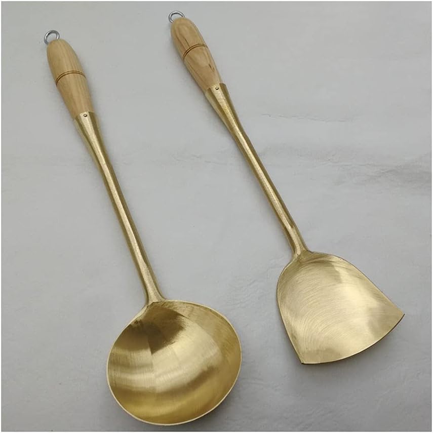Tea Spoons Household Long-Handled Spoon Thick Material Spoon Cooking Shovel Soup Spoon Soup Spoon Rice Spoon Cooking Two Pieces Ice Tea Spoons (Color : A) (C)