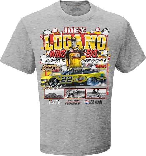 Camiseta NASCAR 2024 Joey Logano #22 para días de carreras y motor