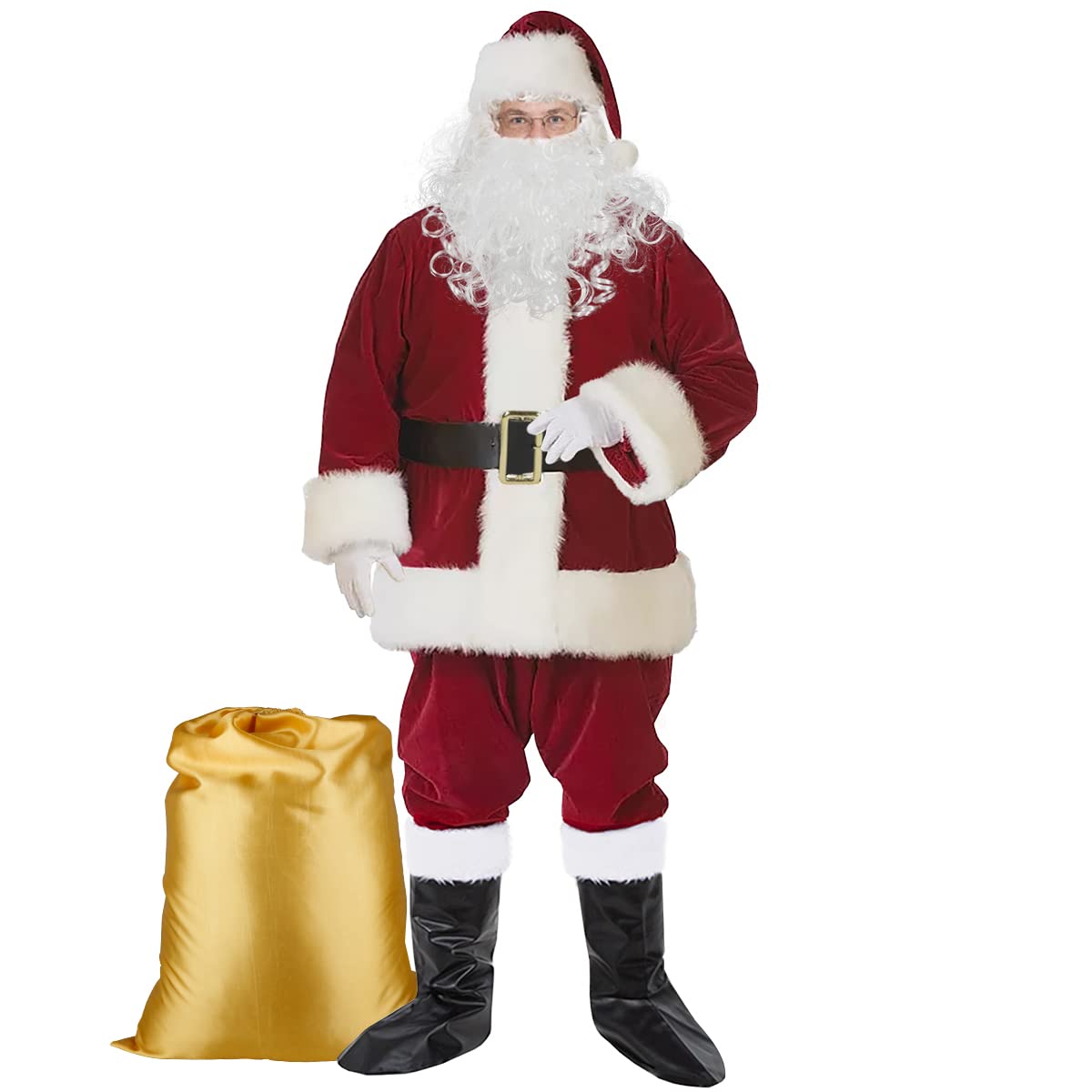 Men's Santa Claus Costume Adult Christmas Santa Claus Costume Santa Suit