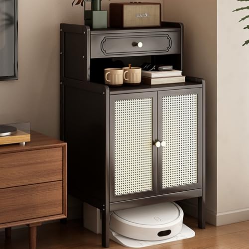 JDPYURV Storage Cabinet with Doors and Drawers - Side View