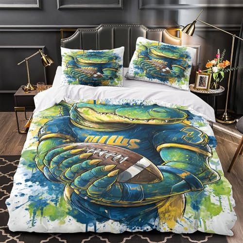 Housse de couette dinosaure respirante et super douce en microfibre