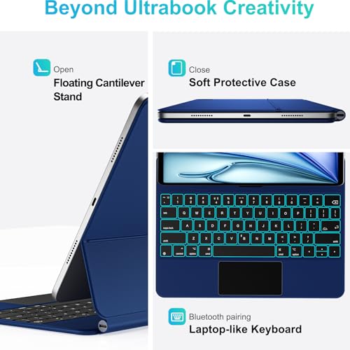 Funda con teclado para iPad Pro de 11 pulgadas que soluciona la escritura lenta 6
