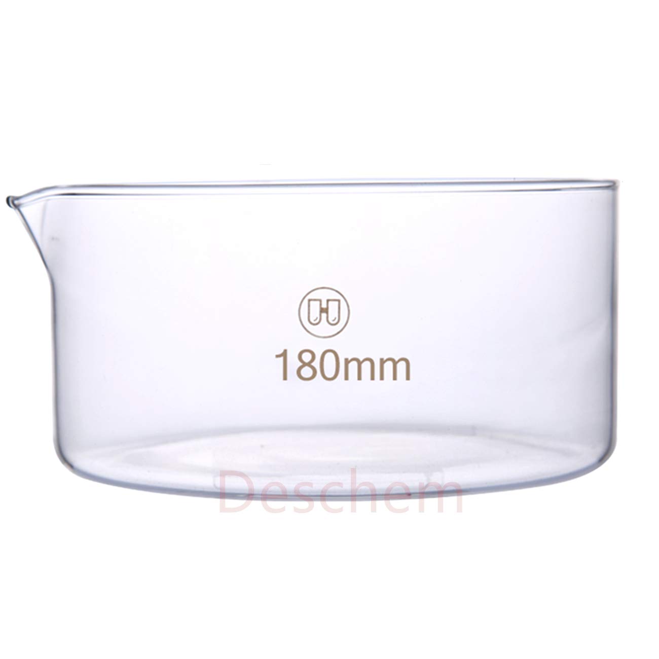 180mm Glass Crystallizing Dish Height 90mm Heavy Wall Lab Glassware
