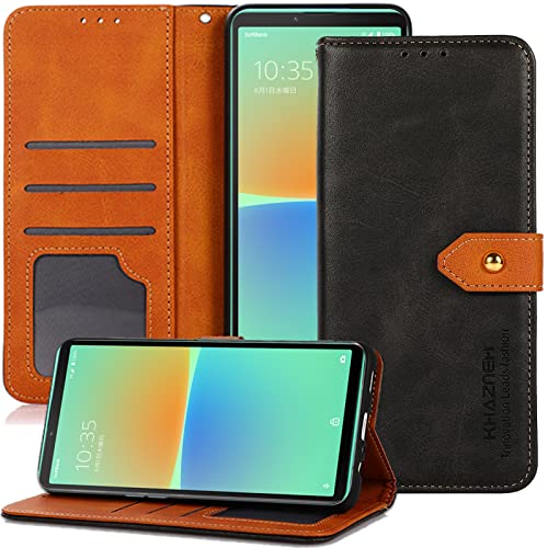 For Xperia 10 IV ケース 手帳型 カバー スタンド機能 レンズ保護 カード収納 横置き機能 高級 PUレザーSO-52C/SOG07 用 財布型 ケース 軽量 耐衝撃 全面保護 マグネット式 横開き 充電対応 Xperia 10 IV 用 携帯カバー