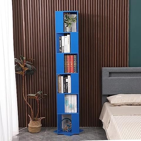 Pantanal 6 Tier Rotating Bookcase for Home Cover