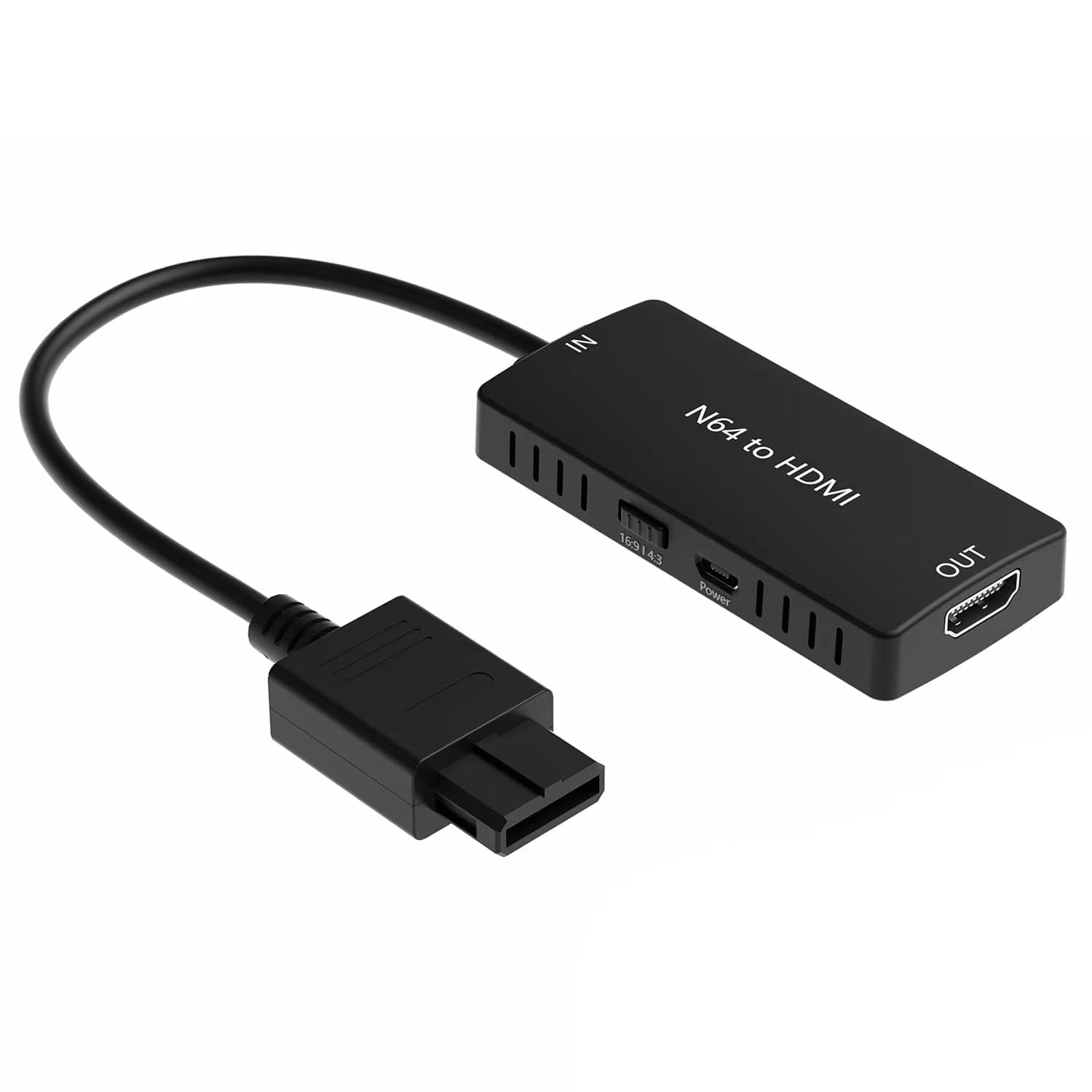 KUSTOMAZING HD Link Cable for Gamecube, N64, SNES (3-in-1), HDMI Adapter with S-Video Signal Output (Better Video Quality), HD Converter with 4:3/16:9