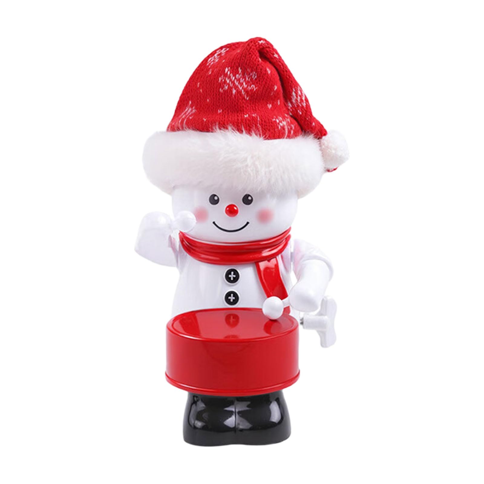 KAQNTUD Festival Resin Drumming Snowman Desk Ornament Christmas Tree Decoration for Mantle Table Top Holiday Party Centrepieces Resin Snowman Hanging Decoration