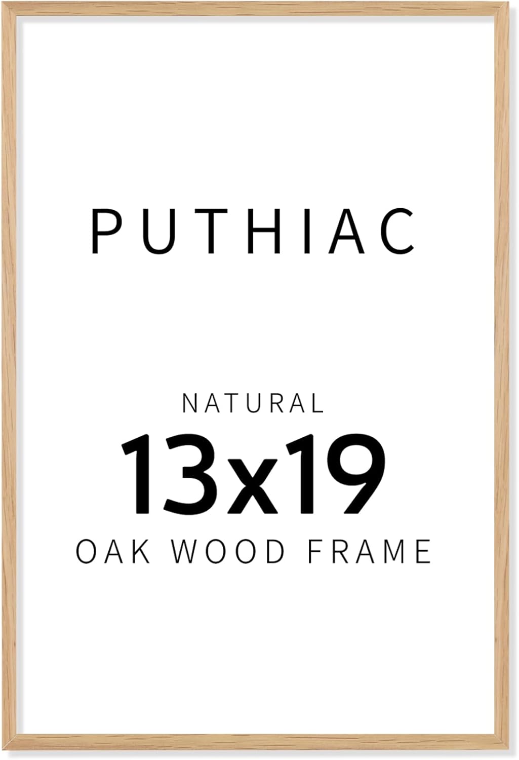 13x19 Oak Wood Picture Frame - 13"x19" Poster Frames for Wall, 13x19 Picture Frames for Wall, 13 x 19 Picture Frames, 13 x 19 Frames for Wall(1 Pack, Beige) Beige-1P 13x19