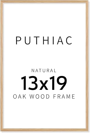 13x19 Oak Wood Picture Frame - 13"x19" Poster Frames for Wall, 13x19 Picture Frames for Wall, 13 x 19 Picture Frames, 13 x 19 Frames for Wall(1 Pack, Beige)