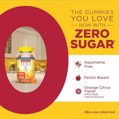 Nature Made Zero Sugar Vitamin C Gummies 250 mg per Serving, 100 Gummies - image 3
