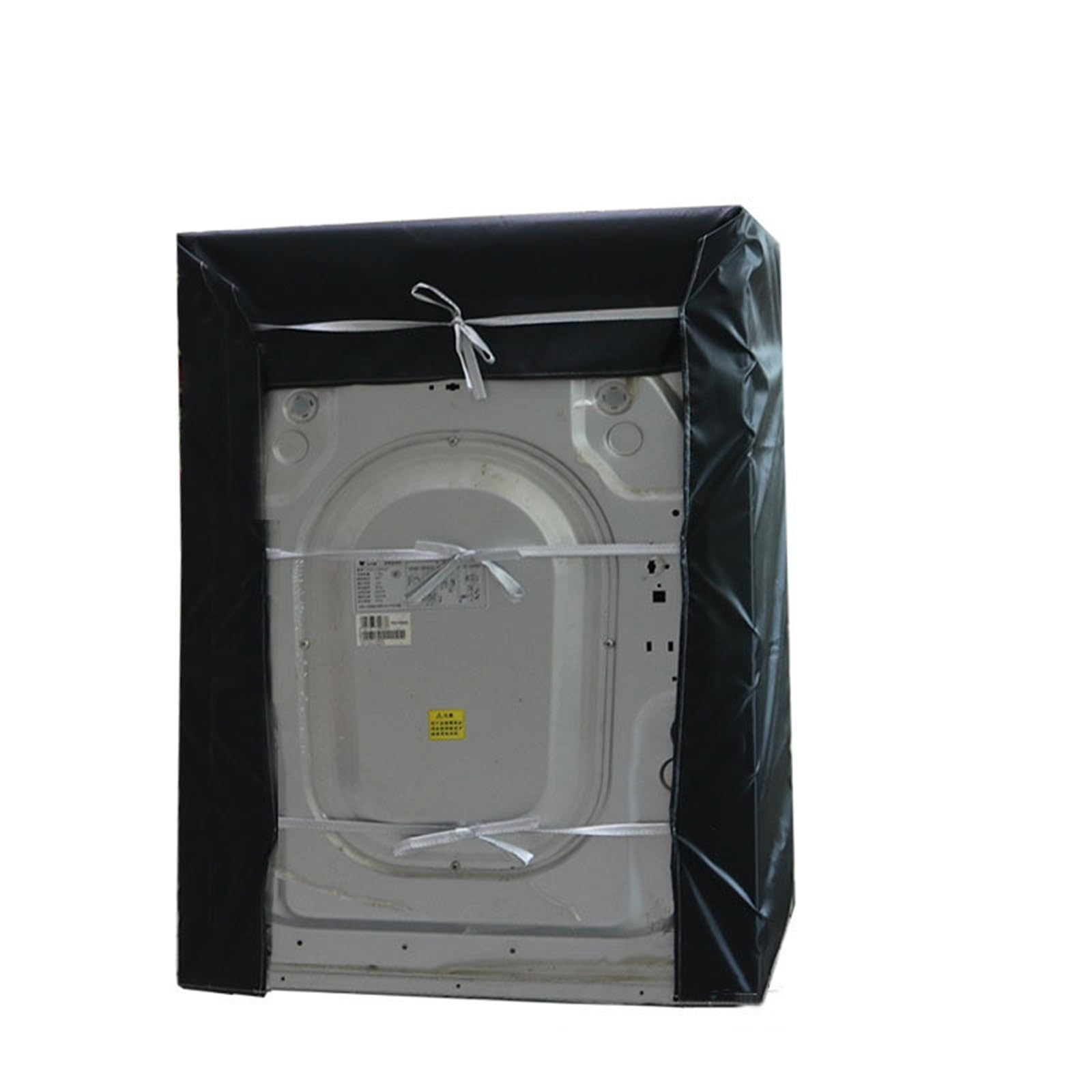 Giacca speciale da 3 pezzi con coperchio cerniera, for la maggior parte delle lavatrici/asciugatrice, protezione solare impermeabile, copertura protettiva universale per Interno(Black)