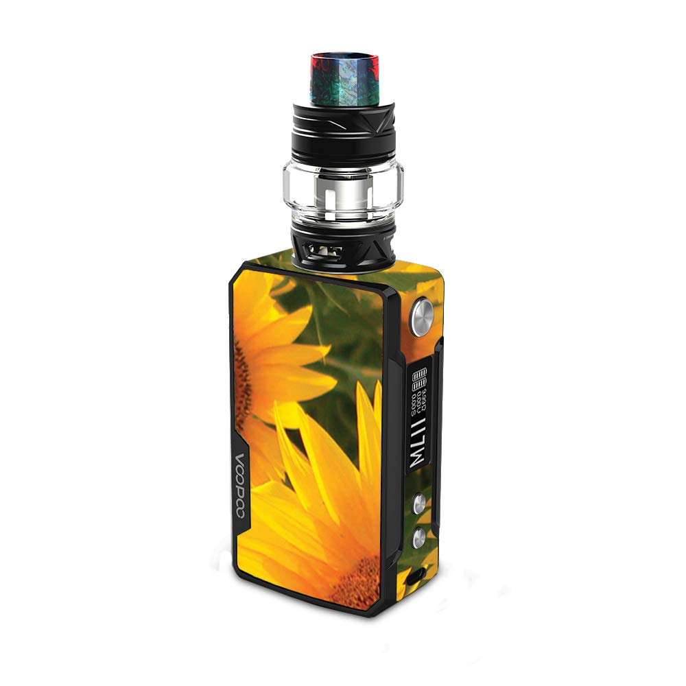 Mightyskins Skin Compatible With Voopoo Drag 2 Sunflowers Protective  Durable